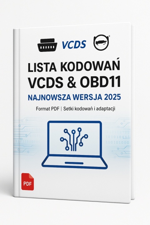 Lista kodowań OBD11 + VCDS - Najnowsza wersja 2025 PDF + grafiki (E-Book) Lista kodowań OBD11 + VCDS - Najnowsza wersja 2025 PDF + grafiki (E-Book)